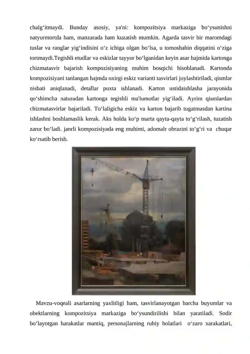 "6-Modul. Bitiruv malakaviy ishiga oid kompozitsiyalar turkumi" 3