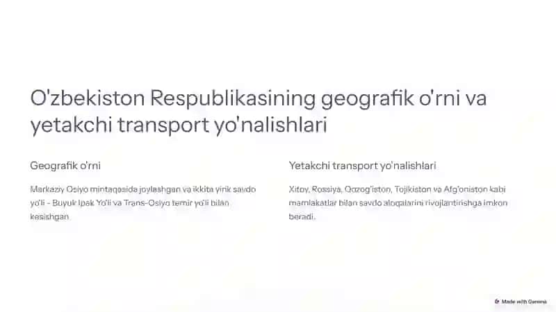 Transport tizimlari va ularning tasnifi 3