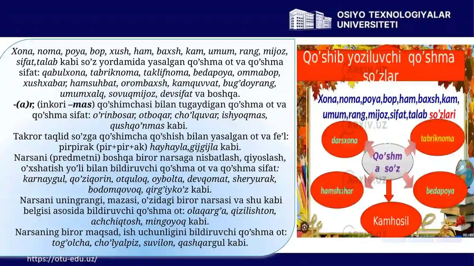 O'zbek tilida so'zlarning qo'shib va alohida yozish qoidalari 3