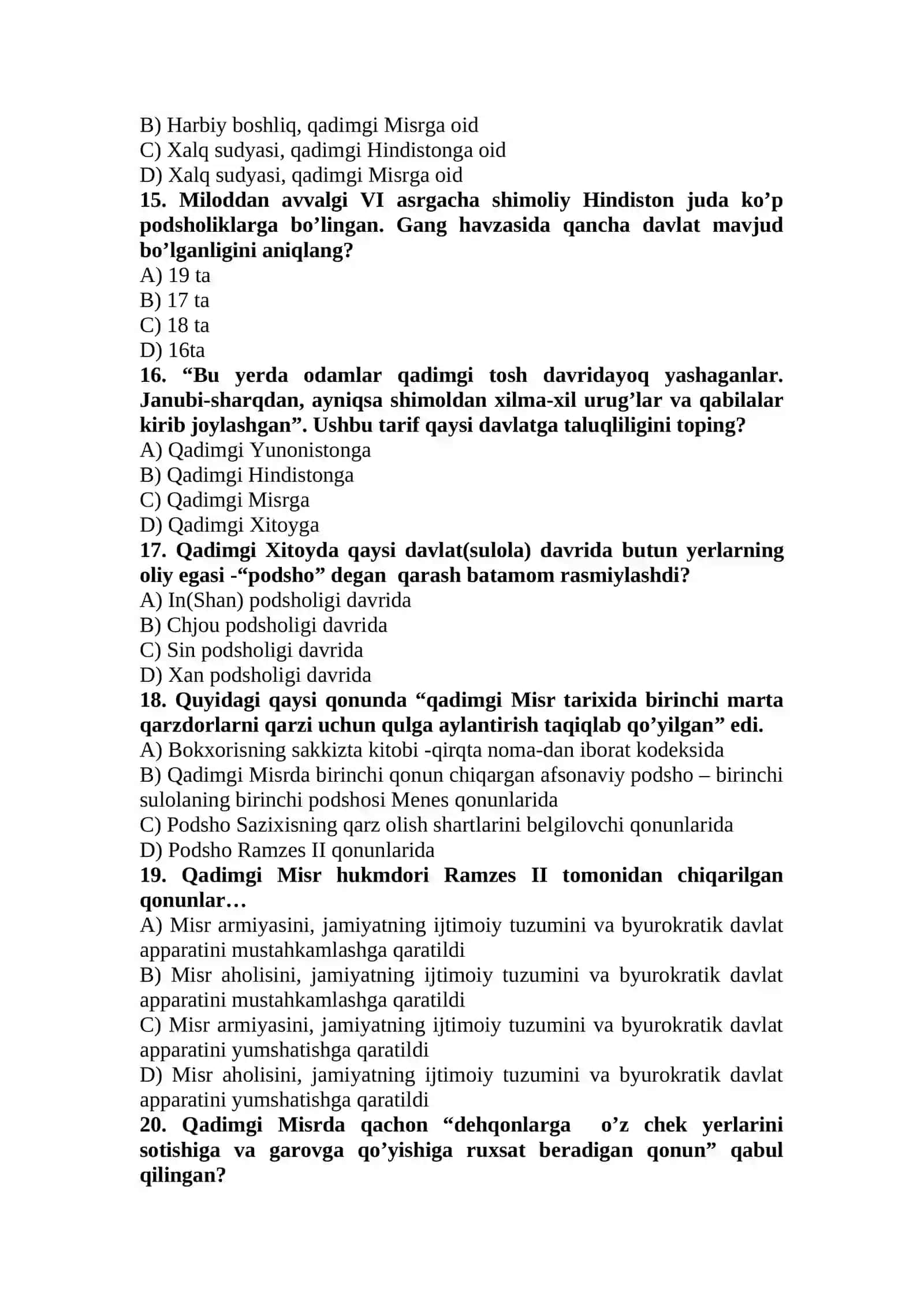 Davlat va huquq tarixi 3