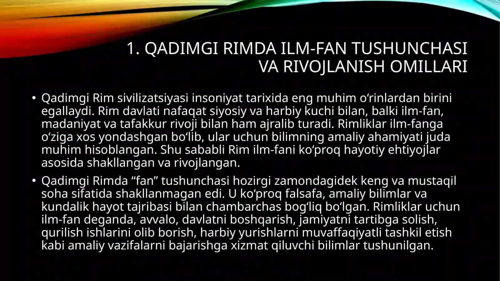 Qadimgi rimda fan 3