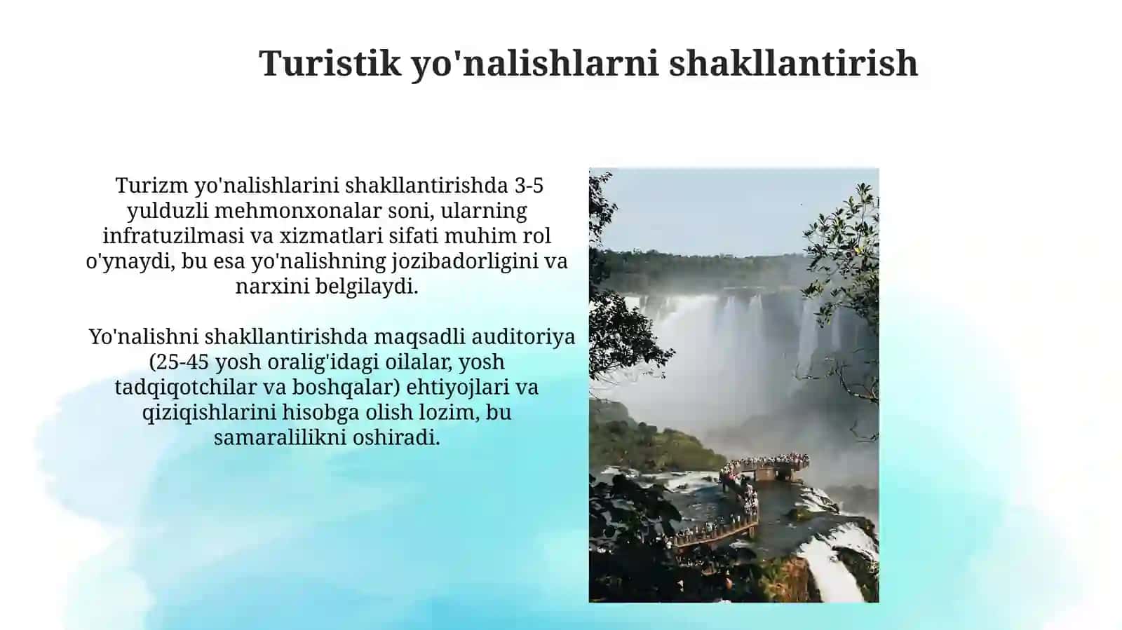 Turizmda turlarni shakllantirish va tashkil etish 3