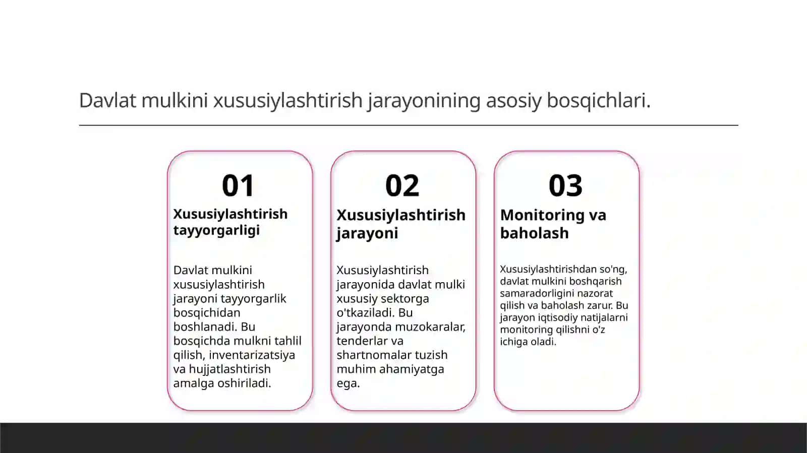 Davlat mulkini xususiylashtirish va boshqarish 3