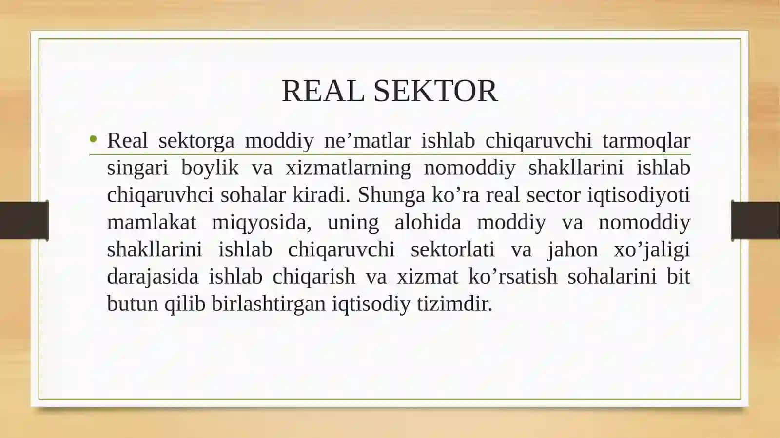 REAL SEKTORNING MAKROIQTISODIY TAHLILI 3