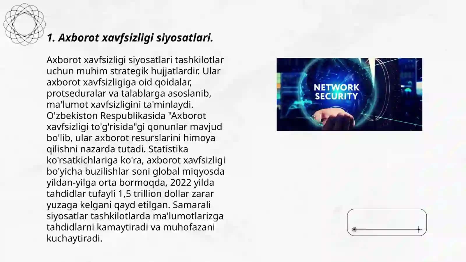 Axborot xavfsizligi siyosatlari 3