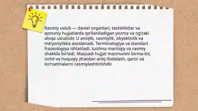 Rasmiy uslub va uning asosiy xususiyatlari 3