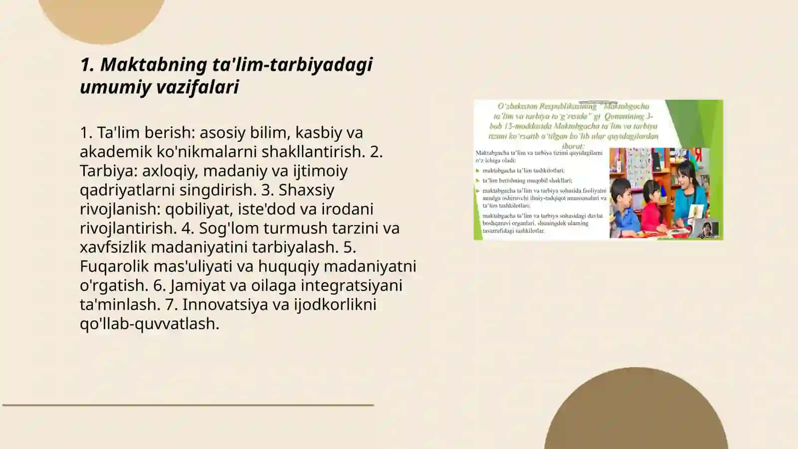 Maktabning ta'lim-tarbiyadagi o'rni 3