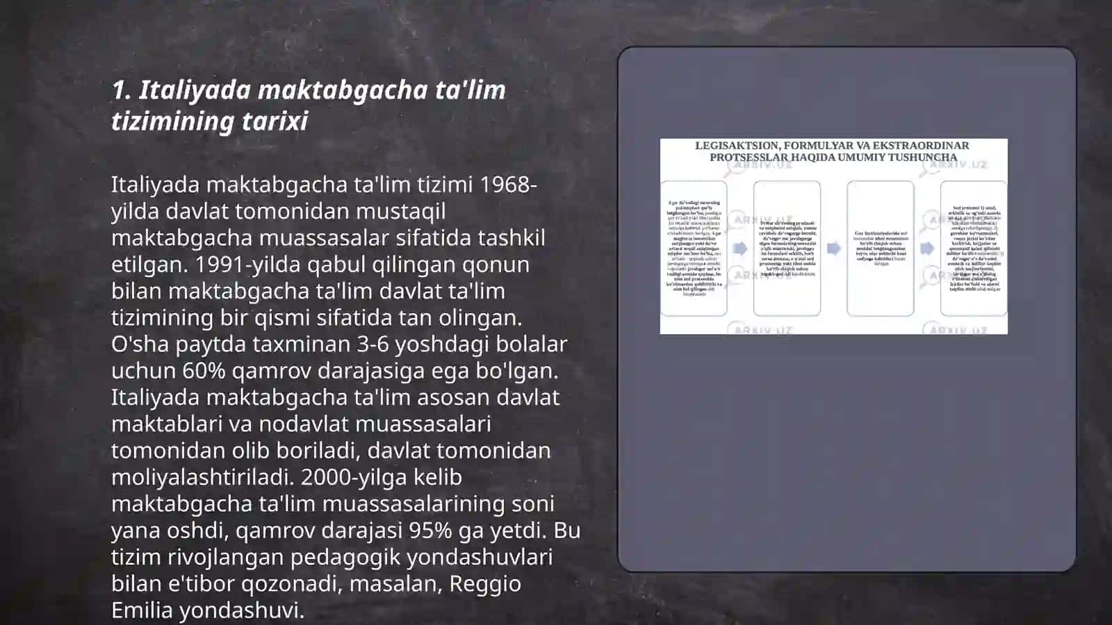 Italiya maktabgacha ta'lim tizimi va undagi yondasguvlar 3