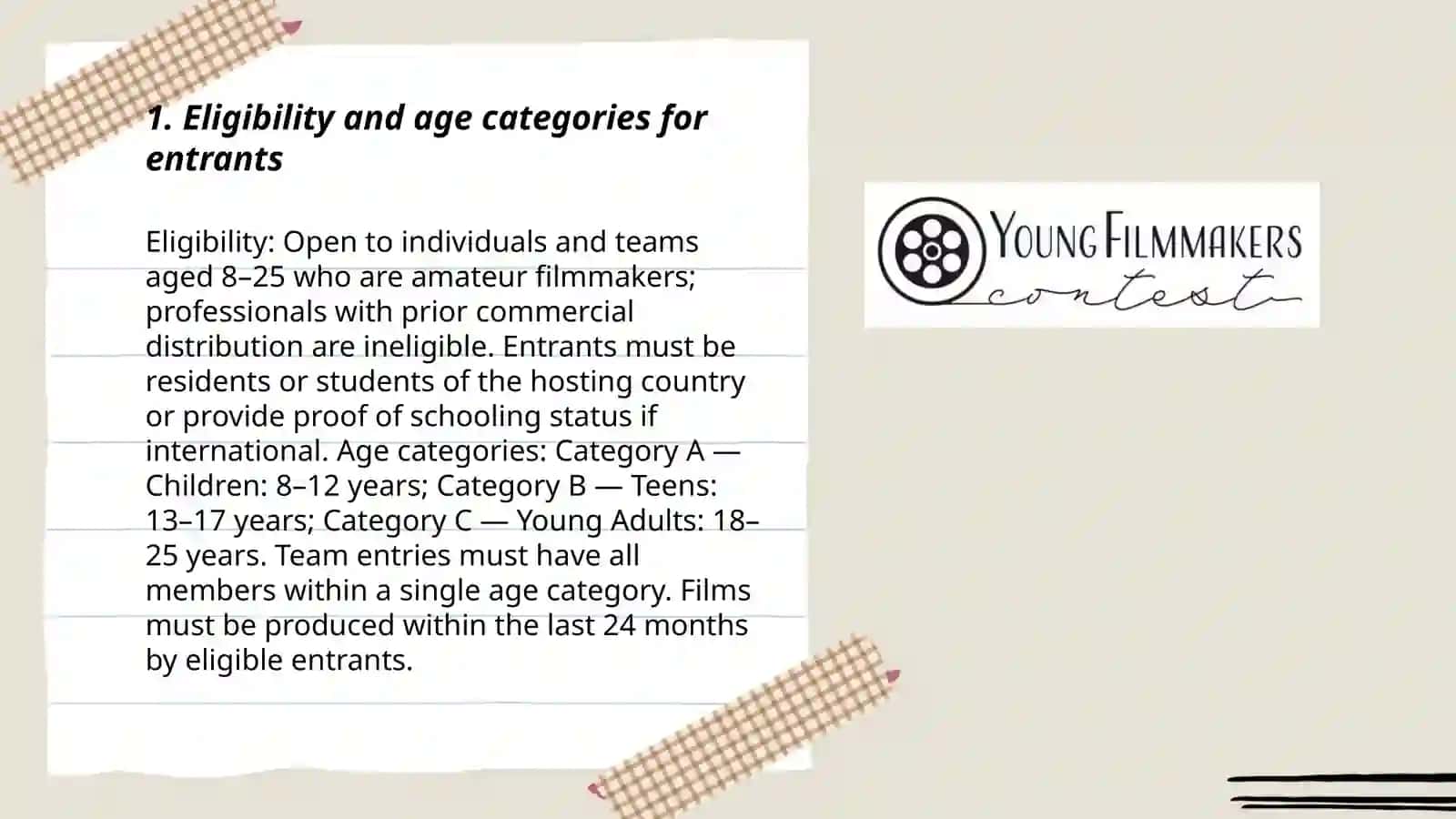 Young film makers competition 3