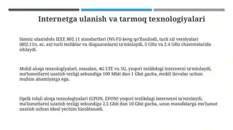 Internet imkoniyatlaridan samarali foydalanish texnologiyasi 3