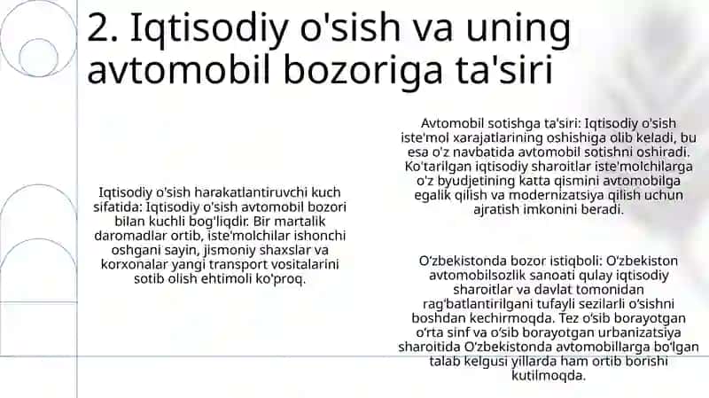 O‘zbekistonda Avtomobilsozlik Sanoatining Istiqboli 3