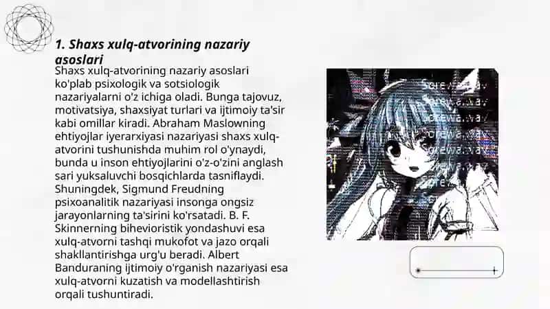 Shaxs og’ishgan Xulqining mexanizmlari 3