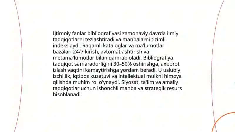 Ijtimoiy fanlar bibliografiyasining zamonaviy ahamiyati va istiqbollari 3