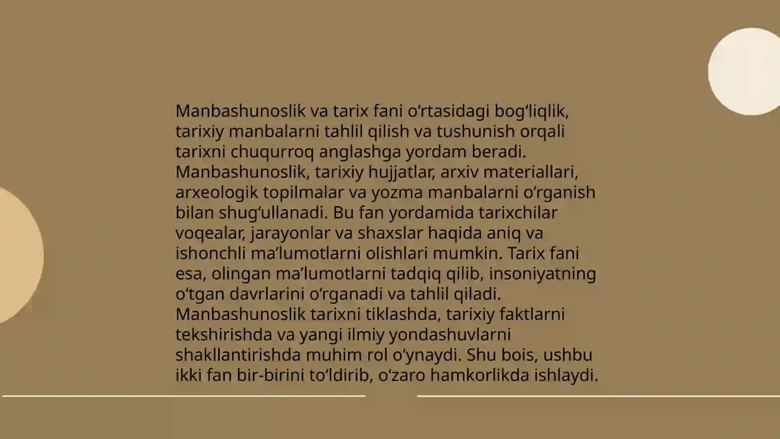 Manbashunoslik sohasining boshqa fanalar bilan boĝliqligi 3