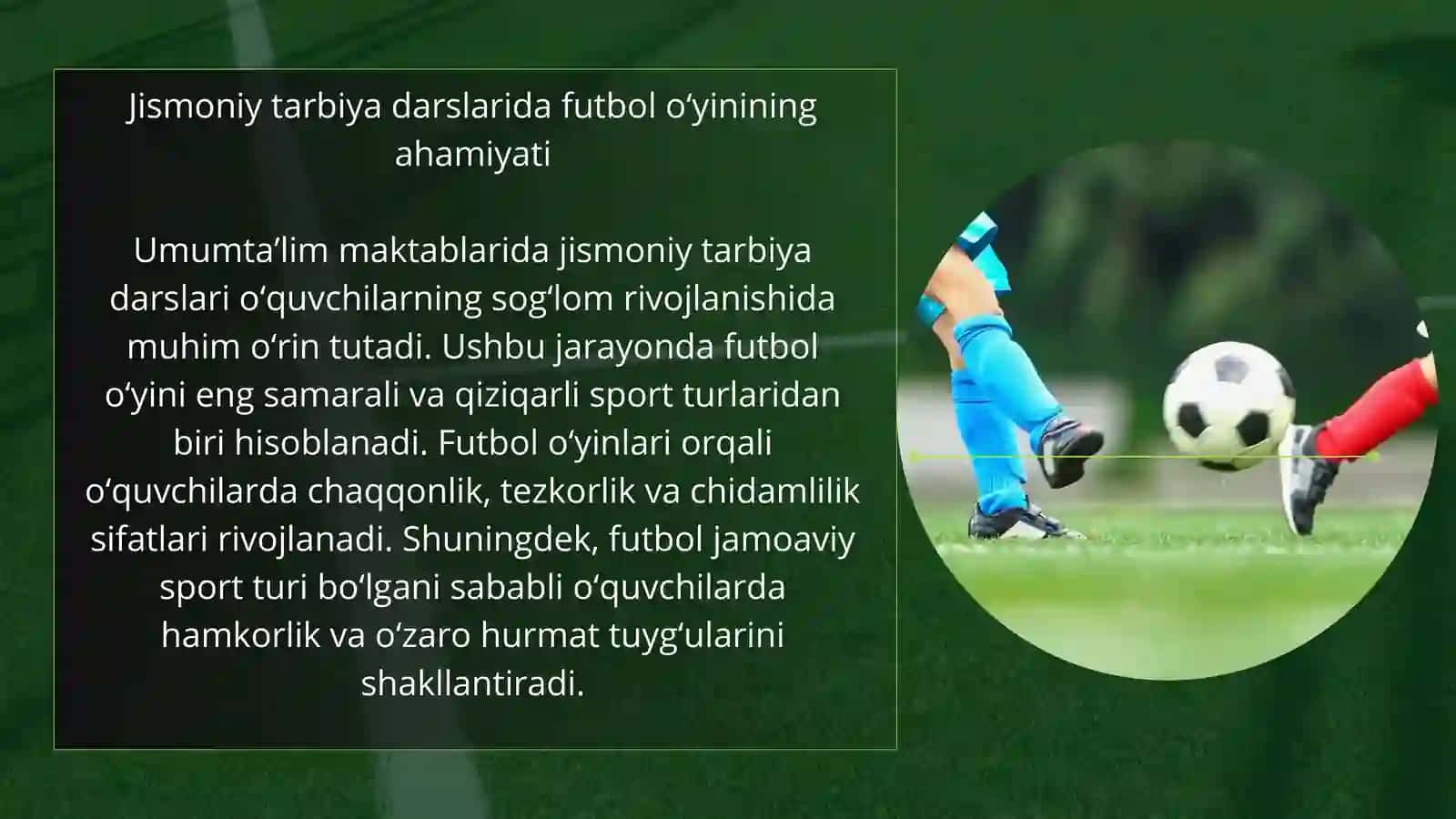 Umumta’lim maktablari jismoniy tarbiya darslarida futbol o‘yini 3