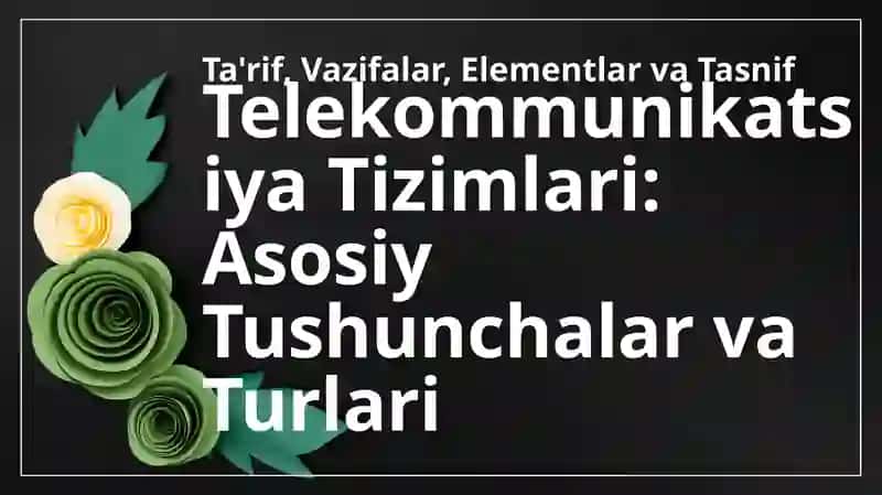 Telekommunikatsion tizimlar. Efektron hujjat almaslainuvi. Kompyuter tarmoqlari va ularda ishlash. 3