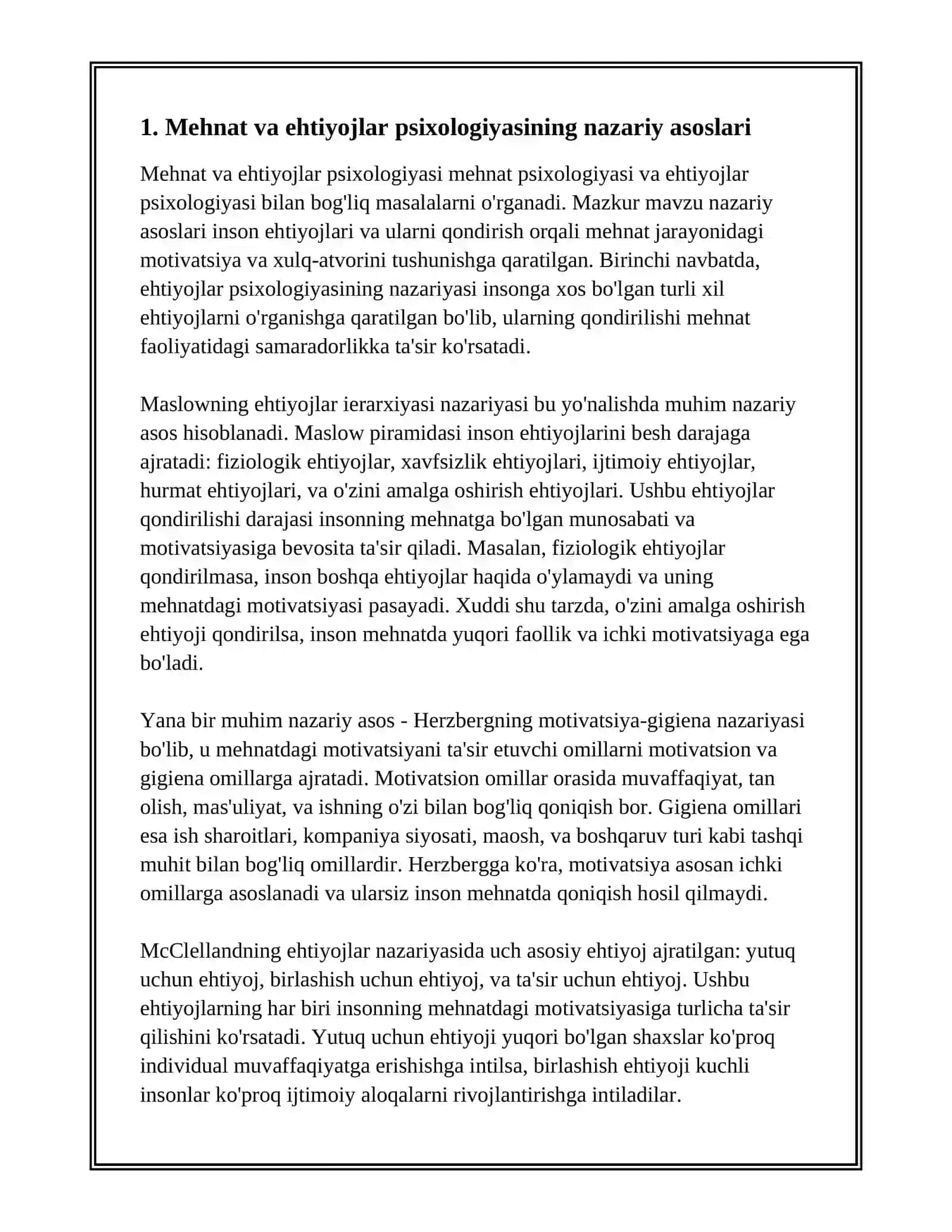 MEHNAT VA EHTIYOJLAR PSIXOLOGIYASI 3