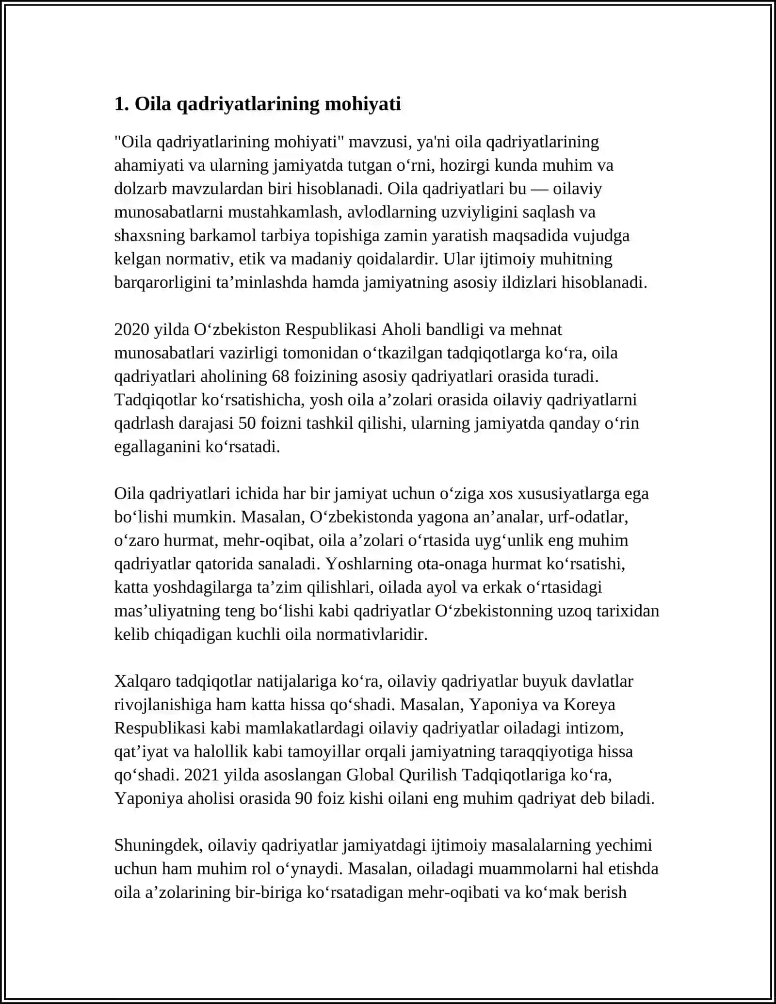 SHAYX MUHAMMADSODIQ MUHAMMADYUSUFNING "BAXTIYOR OILA" ASARIDA "OILA QADRIYATLARINING TALQINI" MAVZUSIDA 3