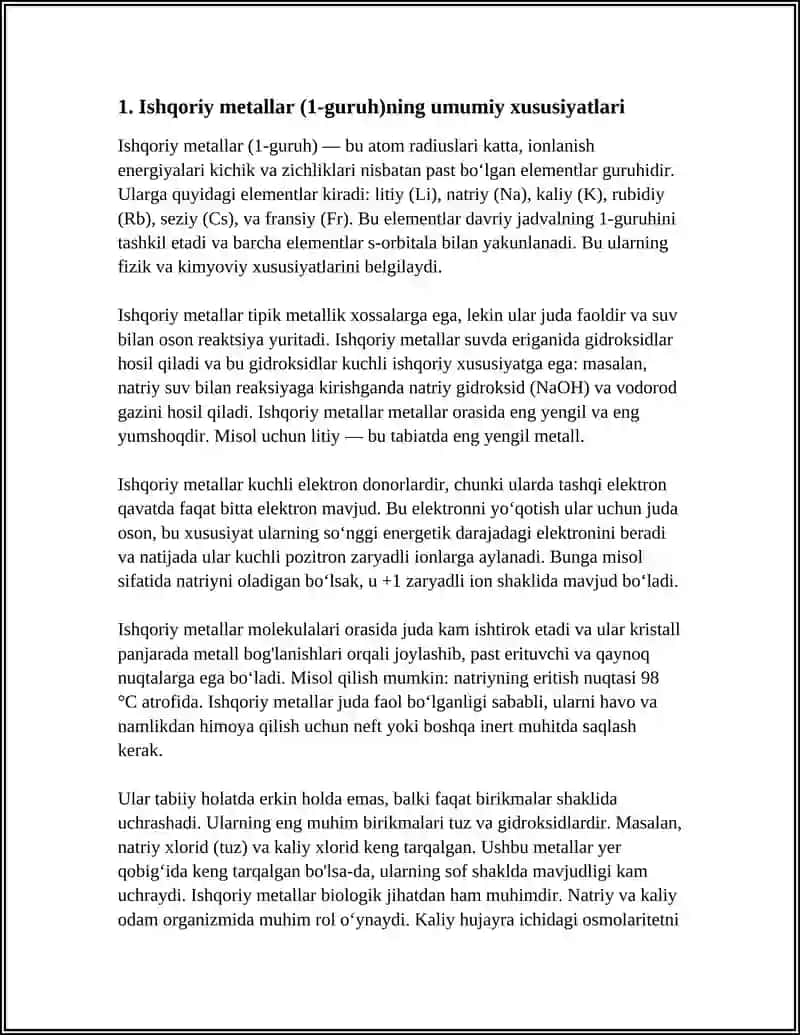ISHQORIY VA ISHQORIY YER METALARI VA ULARNING BIRIKMALARI 3