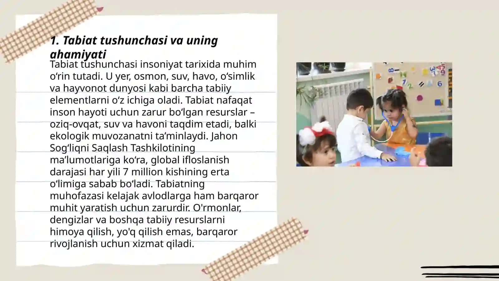 Maktabgacha yoshdagi bolalarni tabiyat bilan tanishtirish yoʻllari 3