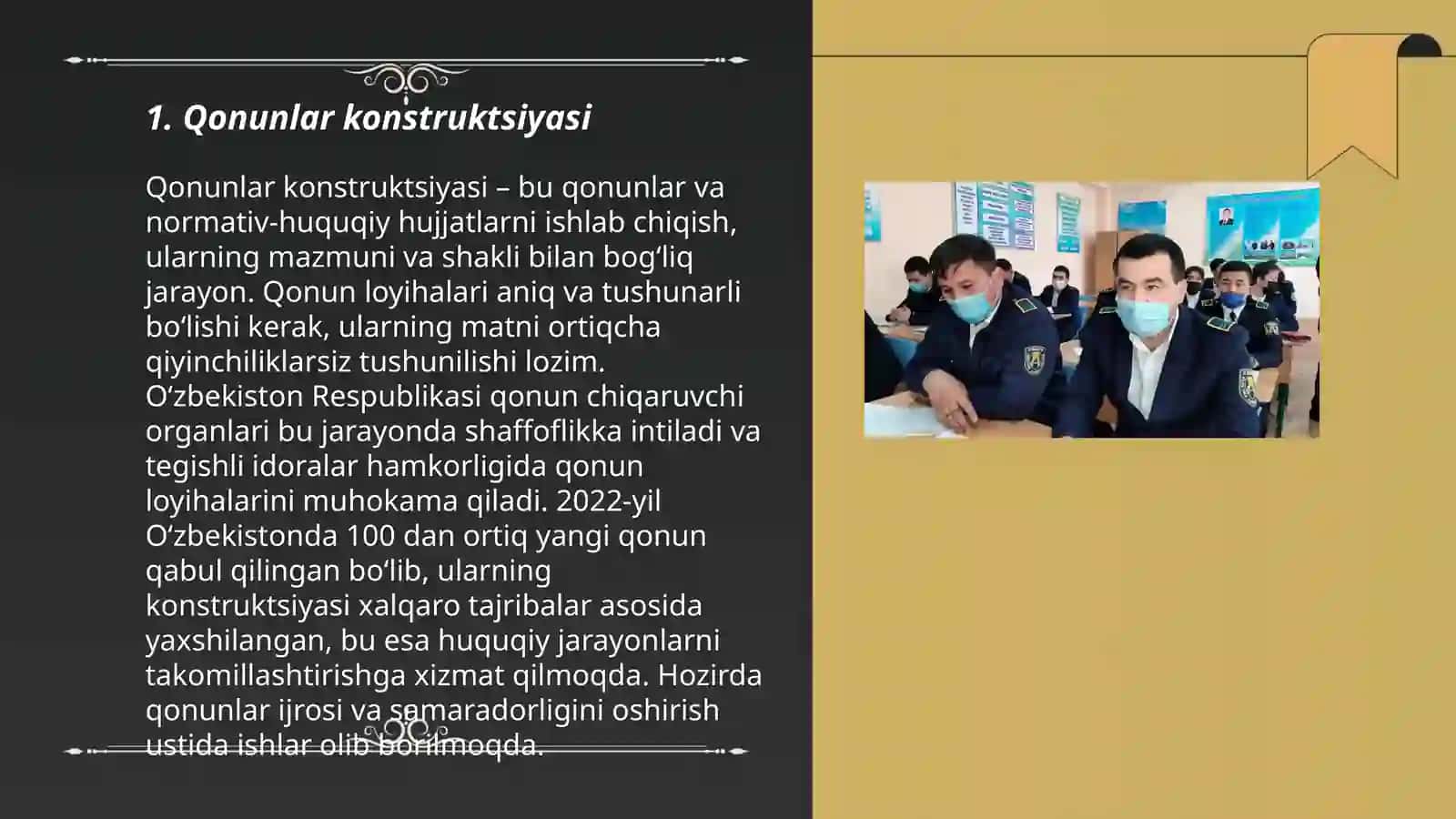 Qonunlarning yuridik texnikasi 3