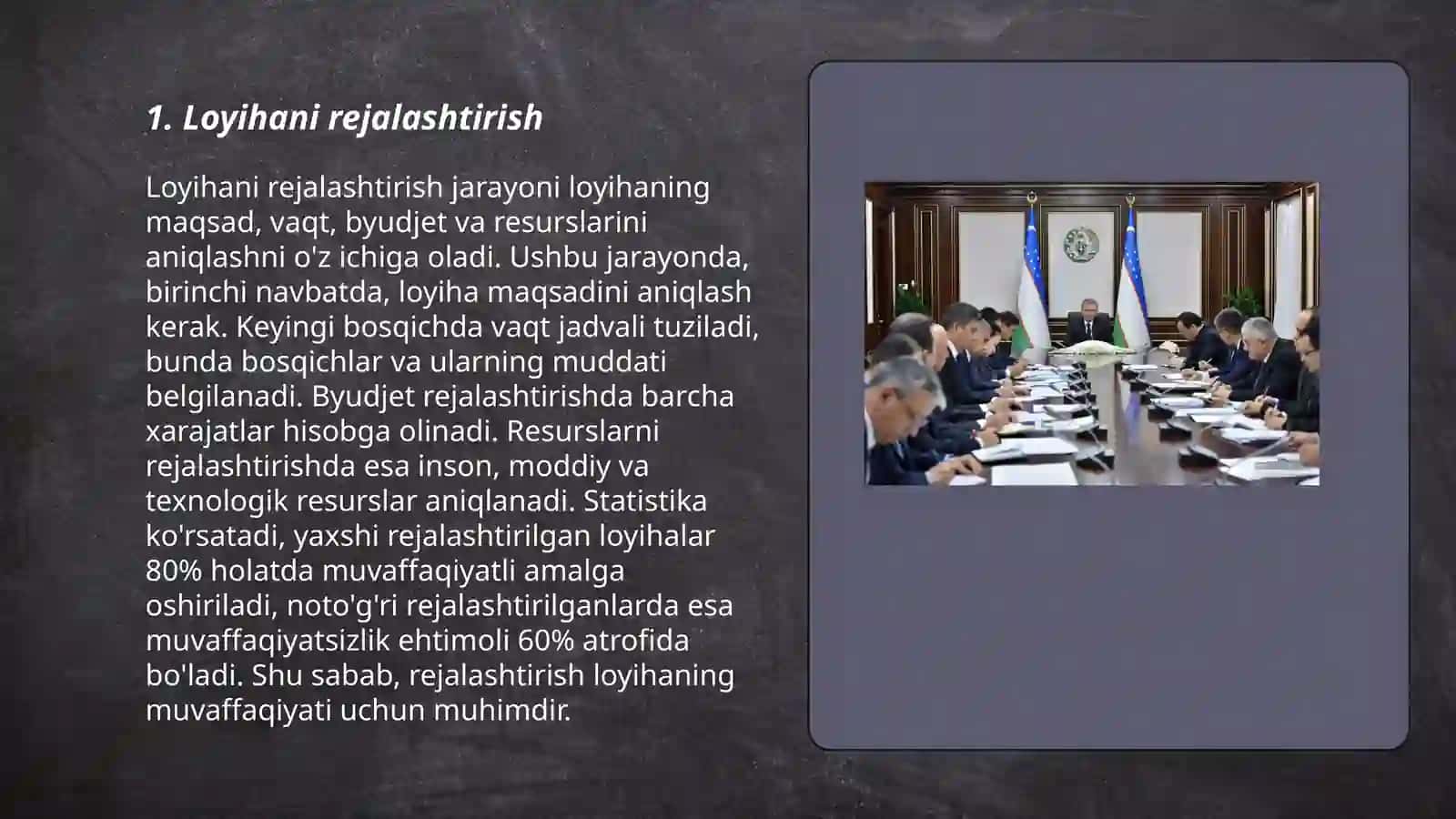 Loyihani boshqarish tushunchasi 3