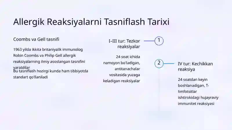 Allergik Reaksiyalar: Tasnifi (I–IV tur) 3