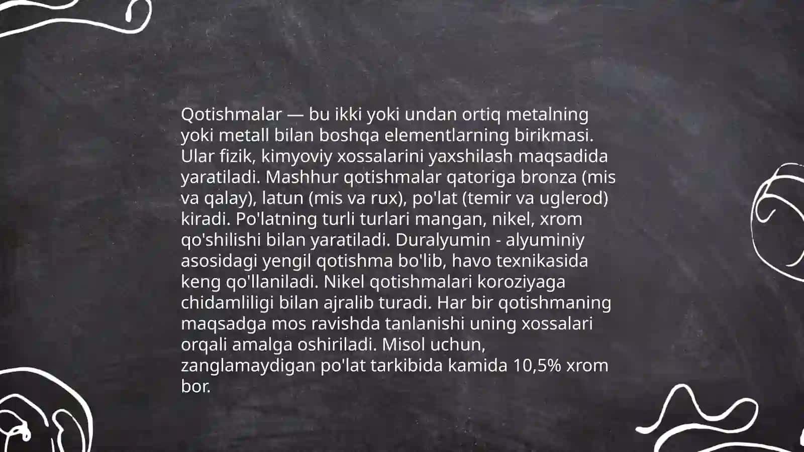 Ortapedik stomatologiyada tishlarning qisman yoki to‘liq yo‘qligi holatlarida ishlatiladigan asosiy tiklovchi (konstruktiv) materiallar.Tiklovchi stomatologiya uchun metall va qotishmalar 3