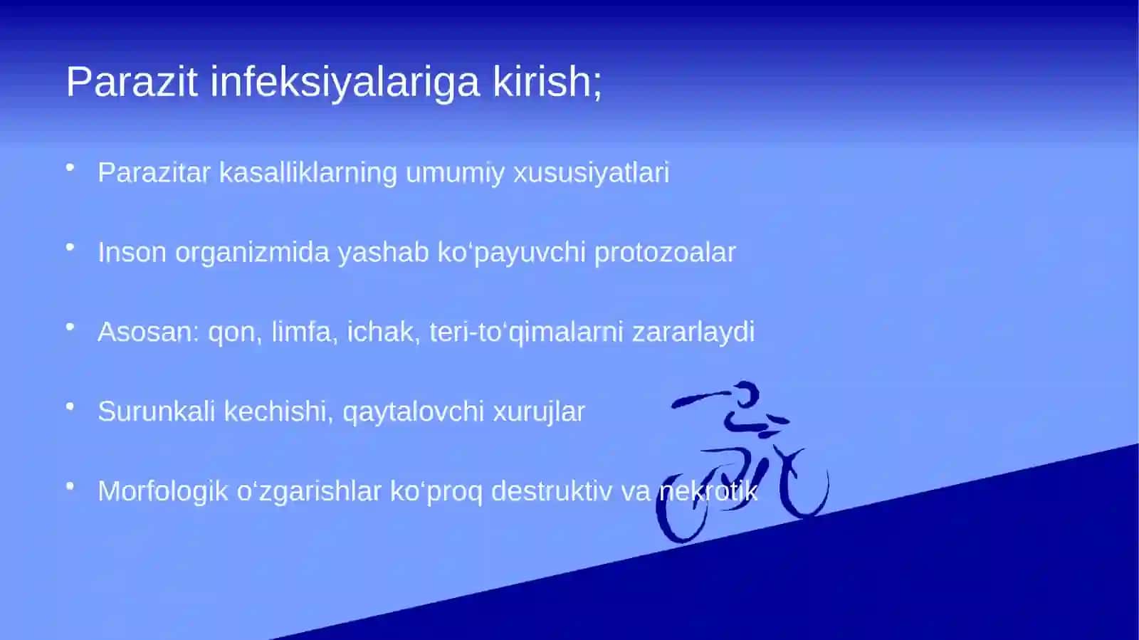 Parazitar infeksiyalar: malyariya, leyshmanioz, amebiaz 3