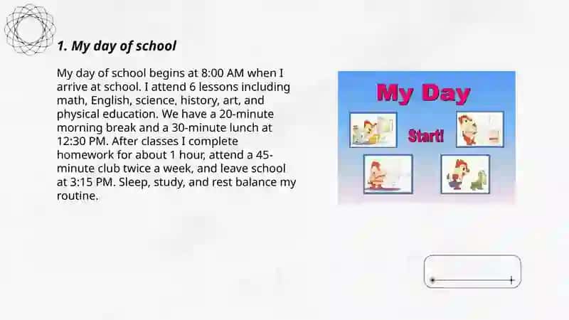 My day of school 3