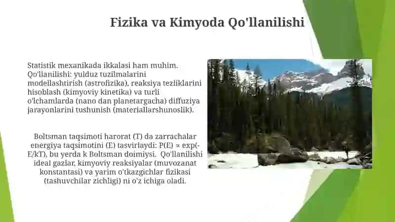 Boltzmann Taqsimoti: Asosiy Tamoyillar 3