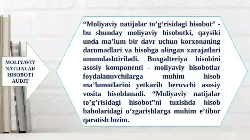 Moliyaviy natijalar to‘g‘risidagi hisobot auditi 3