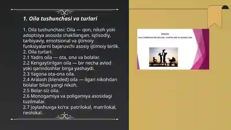 Oila va uning funksiyalari 3