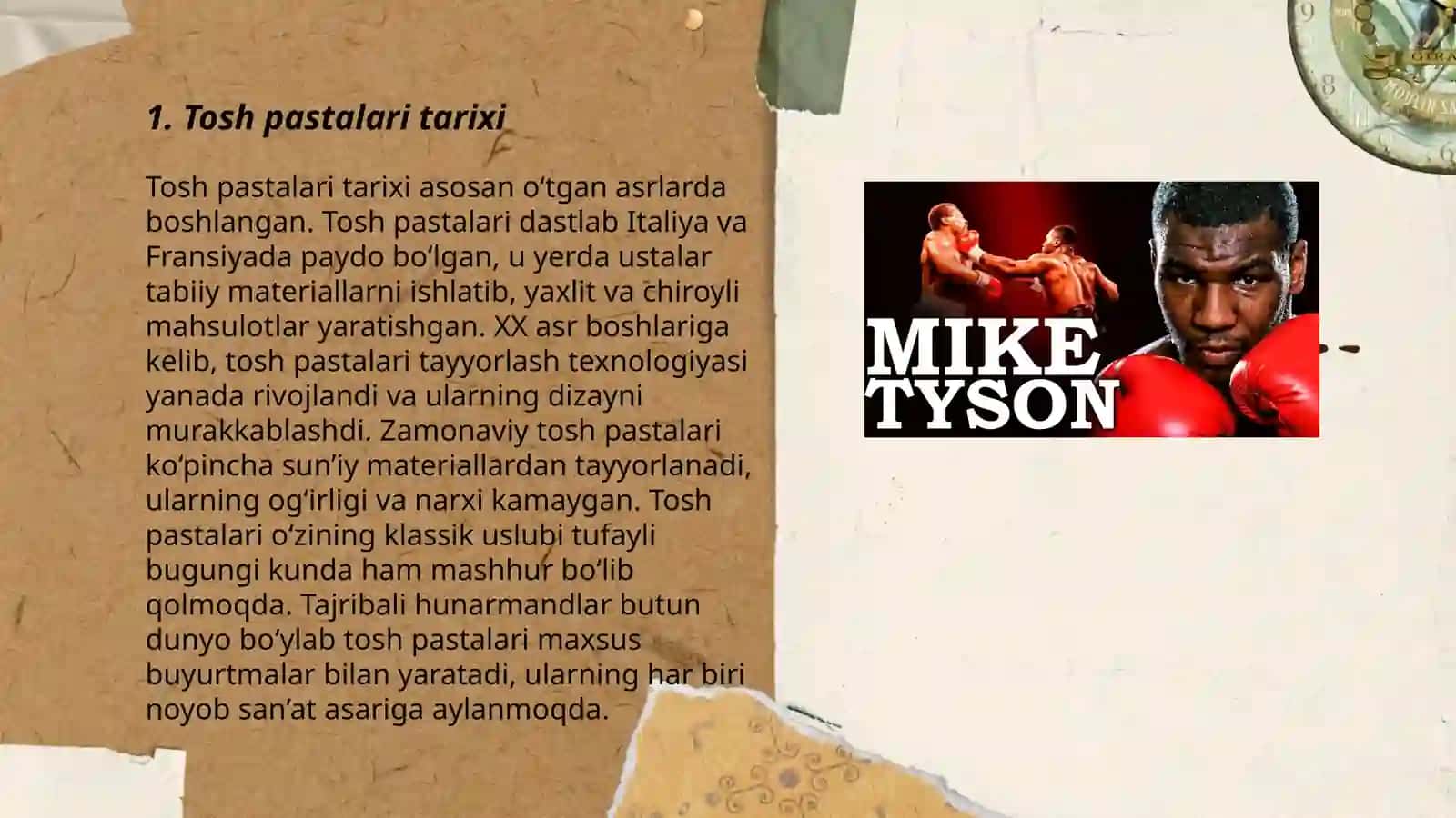Tosh pastalari haqida taqdimot 3