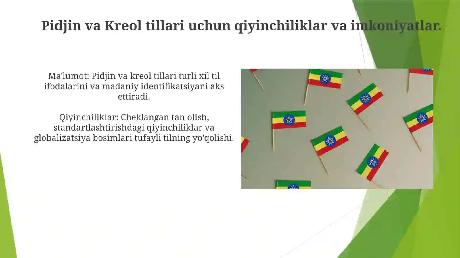 Pidjin va Kreol Tillari 3