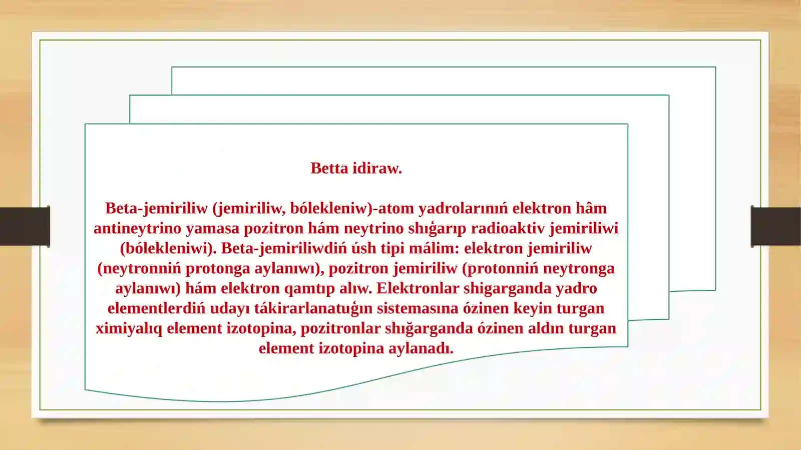 BETTA IDIRAW, BETTA IDIRAW SPEKTRI, NEYTRINO 3