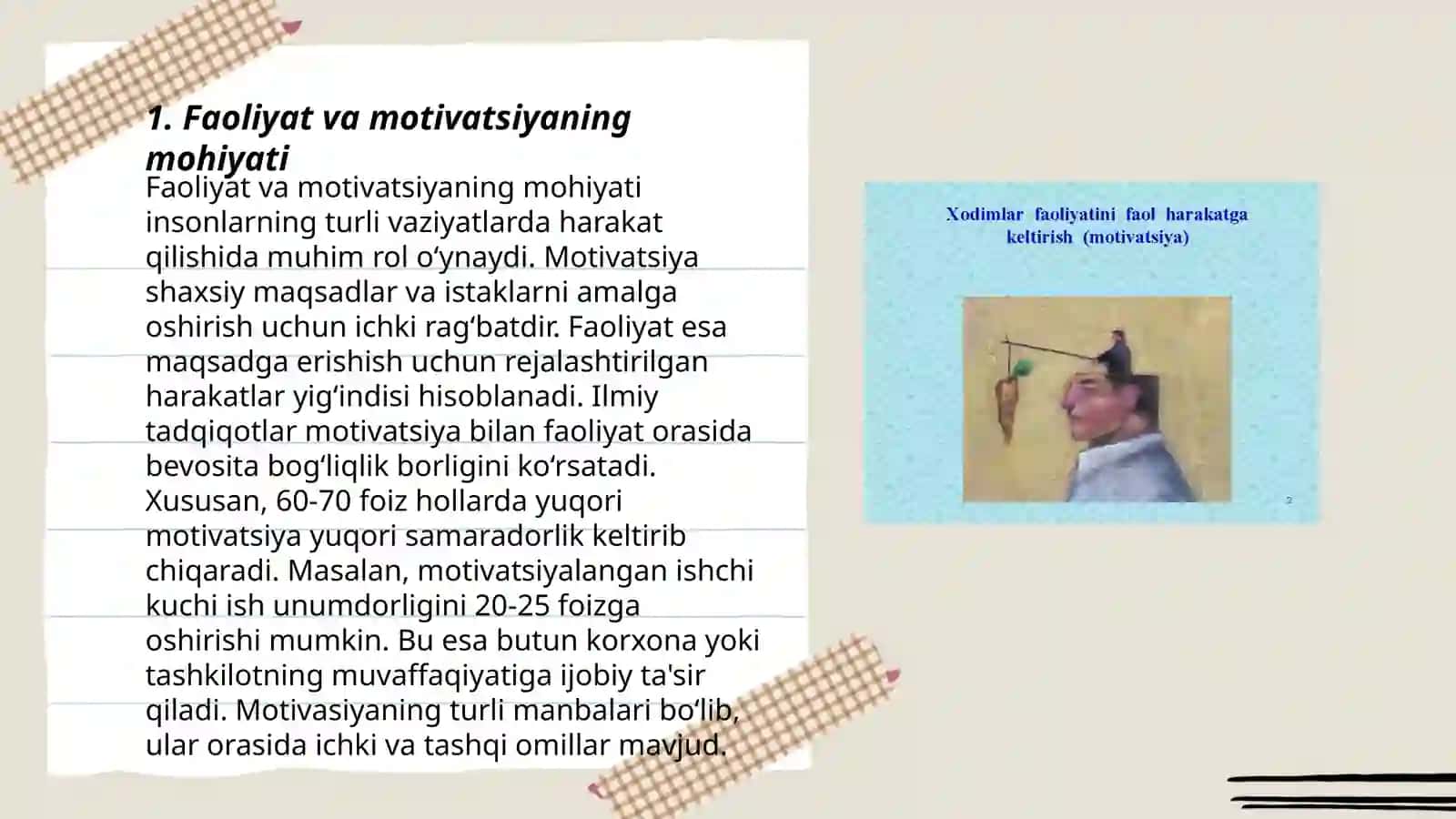 Faoliya va motivatsiya 3