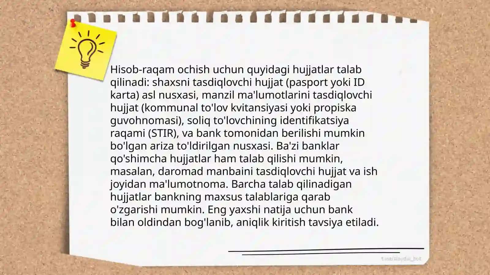 Yuridik va jismoniy shaxslarga hisob-raqam ochish tartibi 3
