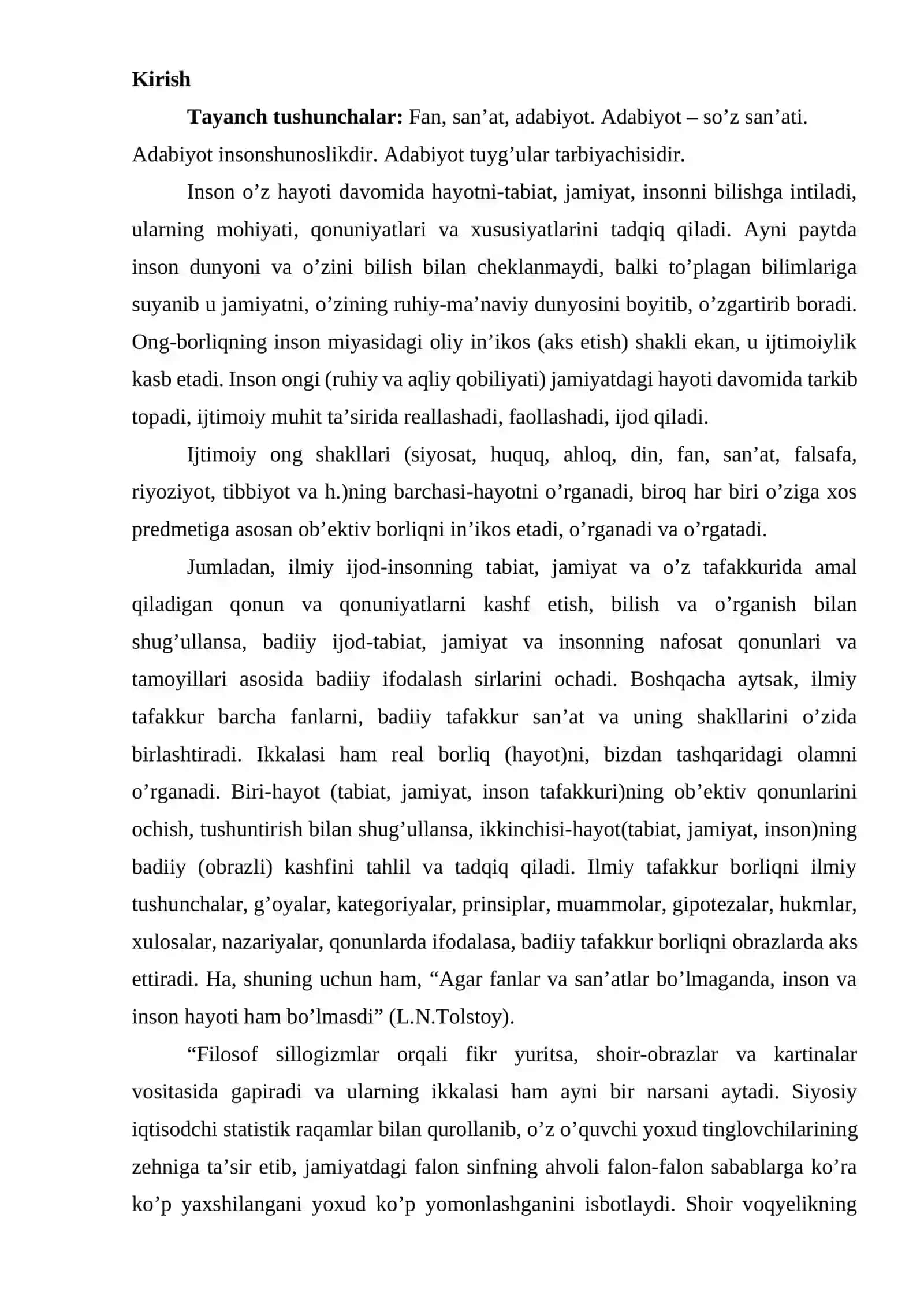 Filologıya va tillarni o‘qıtish: o‘zbek tili (sirtqi) ta’lim 3