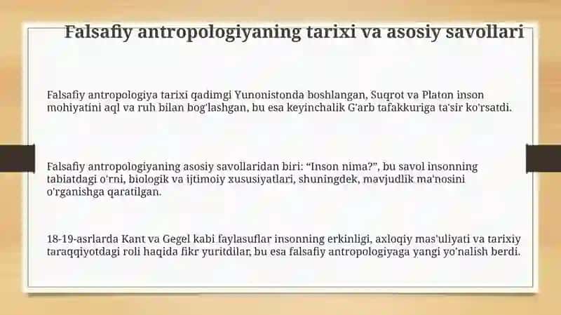 Insonfalsafasi (Falsafiyatropologiya) 3