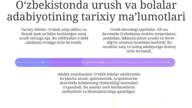 O'Zbek Bolalar Adabiyotida Urush Mavzusi 3