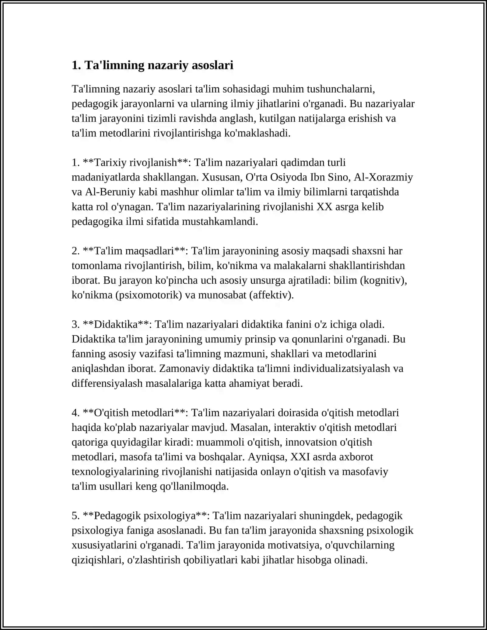 Ta'limning nazariy asoslari 3