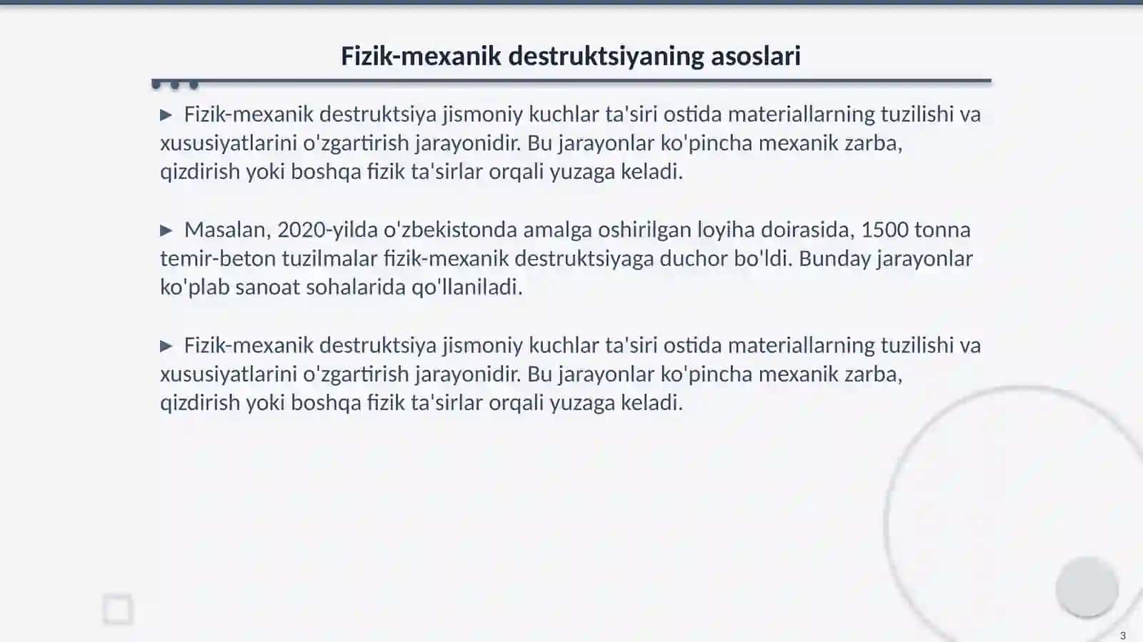 Fizik-mехаnik dеstruktsiya vа biоlоgik dеstruktsiya 3