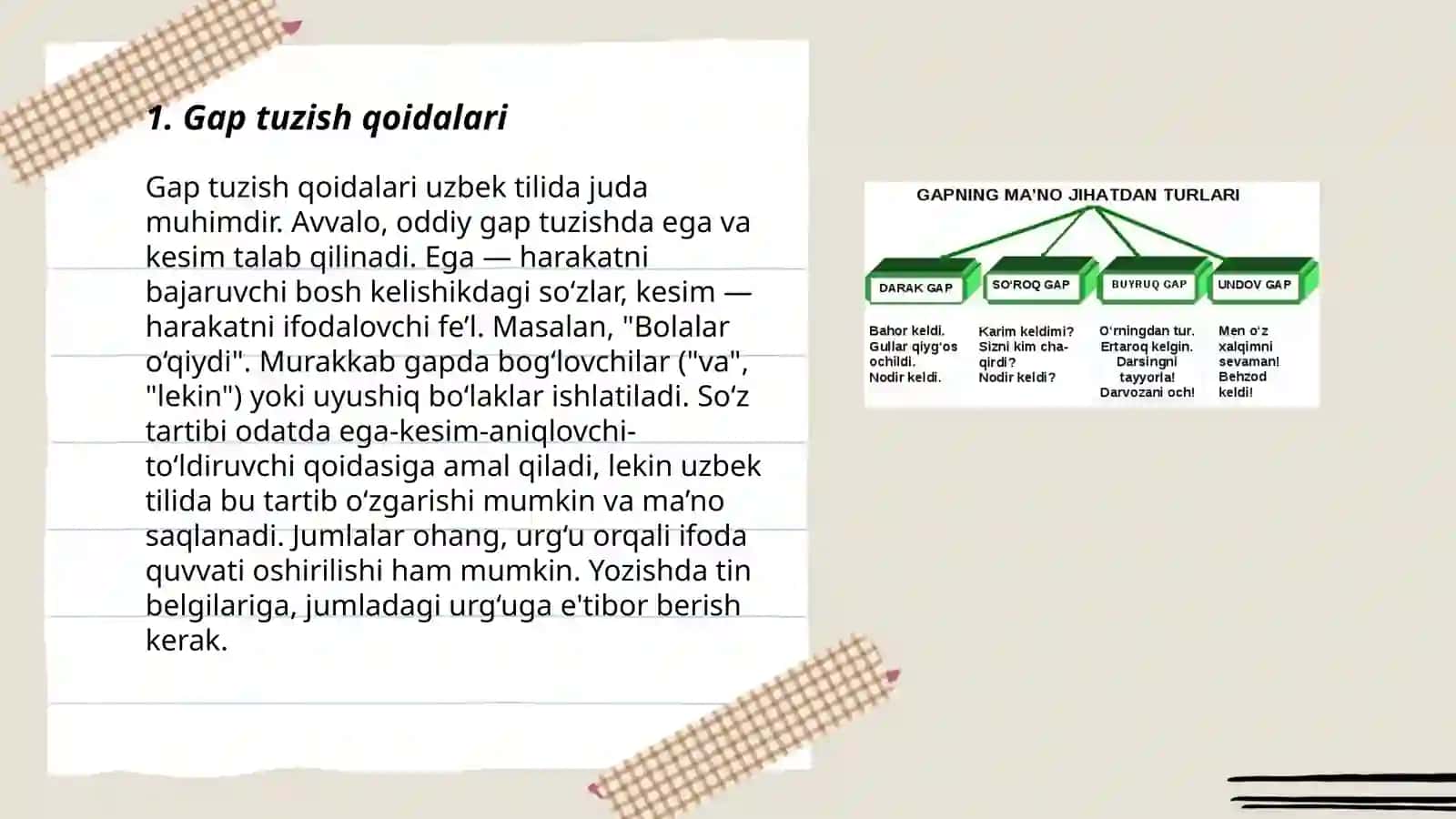 Gap va so'z birikmasi ustida ishlash yuzasidan metodik tavsiyalar 3
