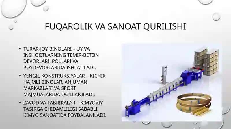 Kompozit armaturani qurilishda qo’llash sohalari 3