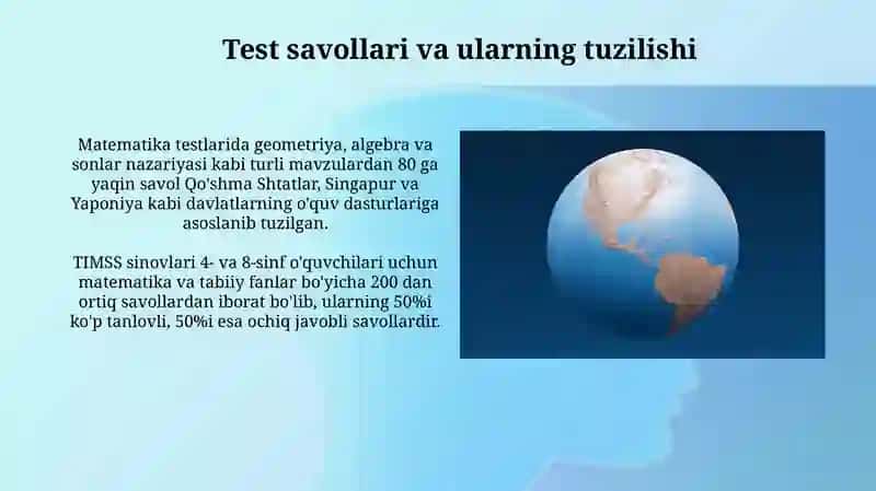 Xalqaro baholah TIMSS 3