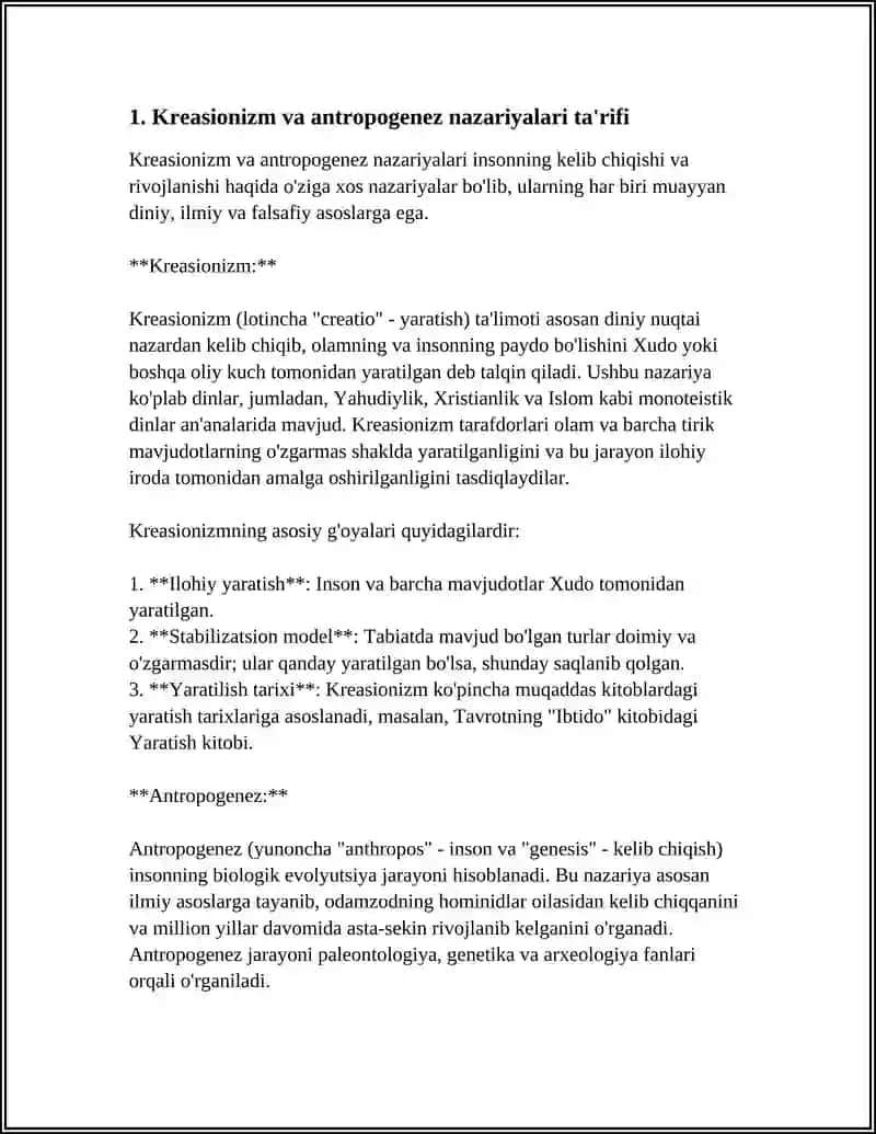 KREATSIONIZM VA ANTROPOGENEZ NAZARIYALARINING QIYOSIY TAHLILI 3