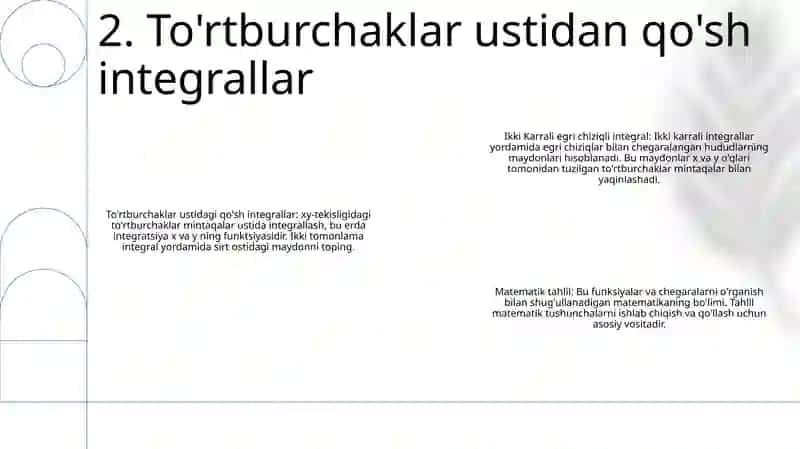 Ikki Karrali Egri Chiziqli Integral 3