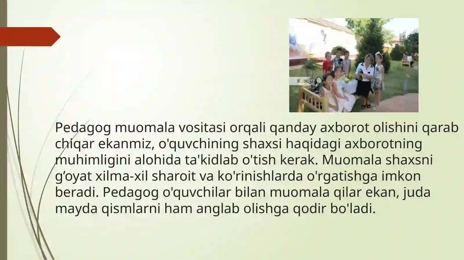 Oʻqituvchi faoliyatida muloqot madaniyati va psixalogiyasi 3
