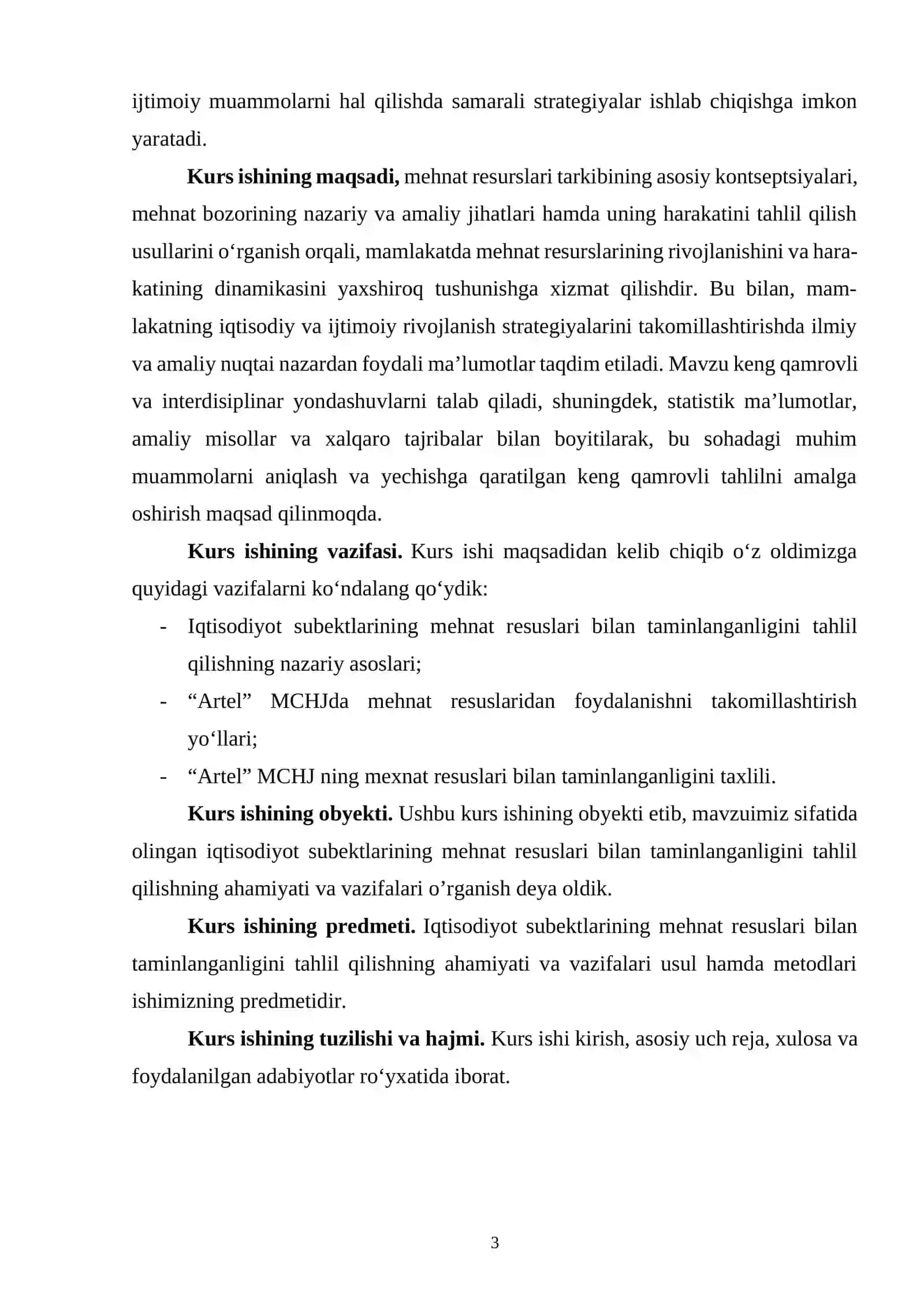IQTISODIYOT SUBEKTLARINING MEHNAT RESUSLARI BILAN TAMINLANGANLIGINI TAHLIL QILISHNING AHAMIYATI VA VAZIFALARI 3